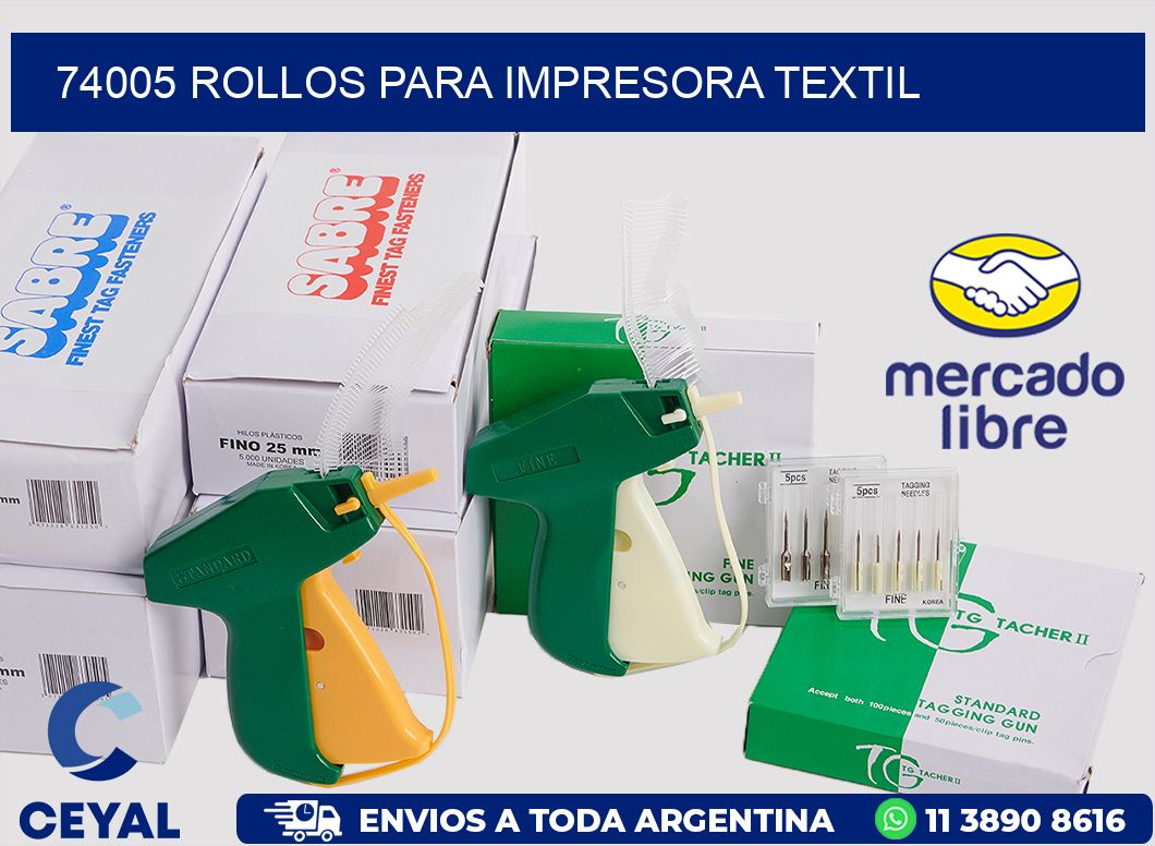 74005 rollos para impresora textil