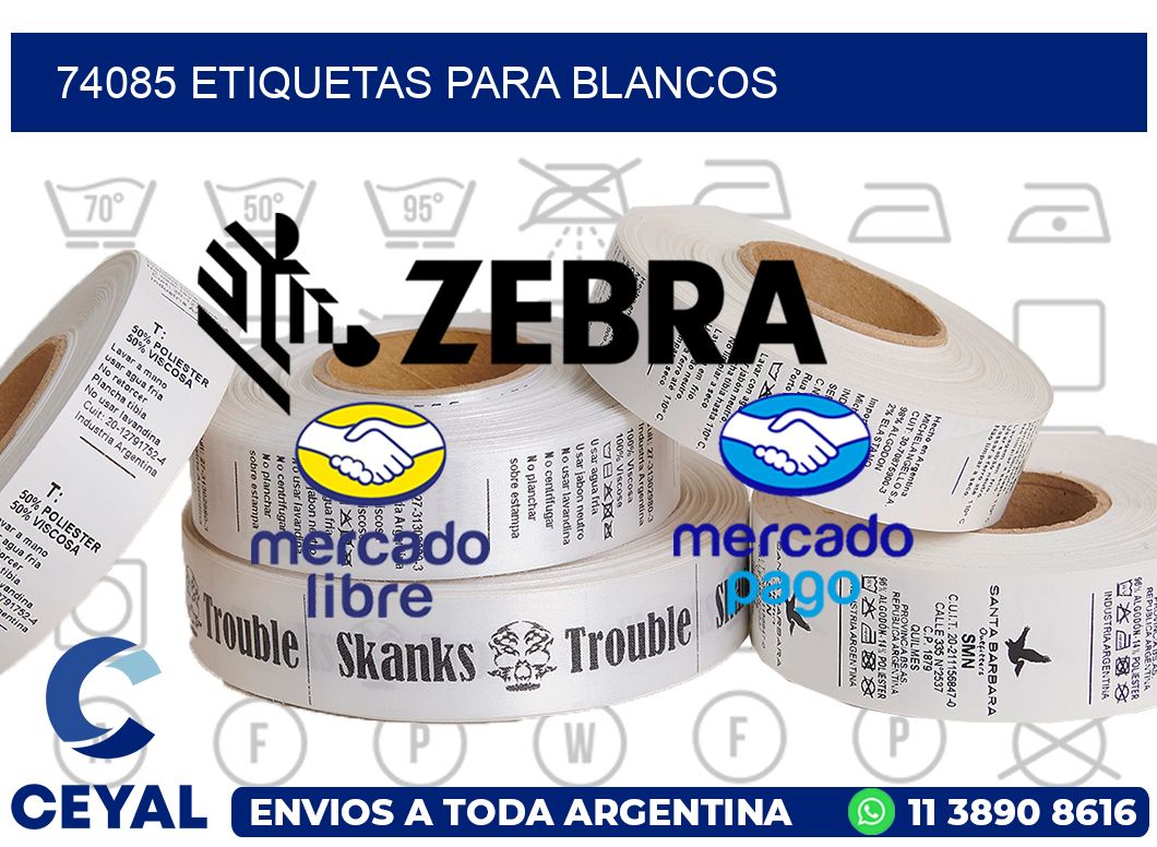 74085 Etiquetas para blancos