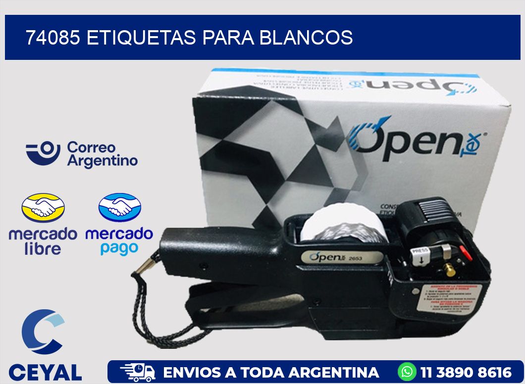 74085 Etiquetas para blancos