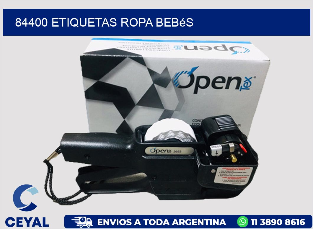 84400 Etiquetas ropa bebés