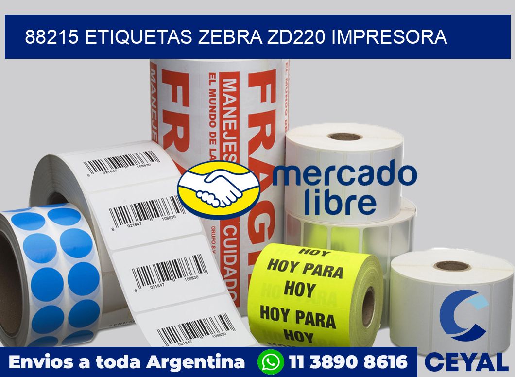 88215 etiquetas Zebra zd220 impresora