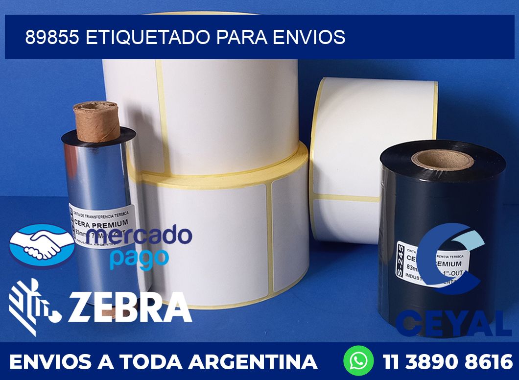 89855 etiquetado para envios