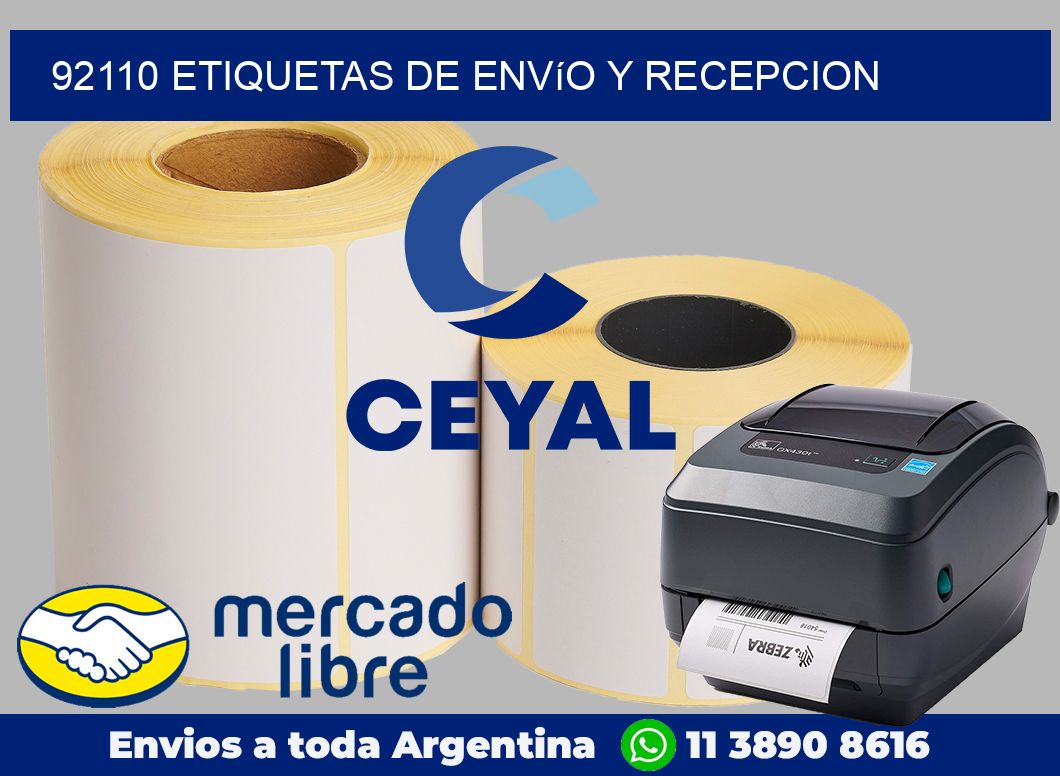92110 Etiquetas de envío y recepcion