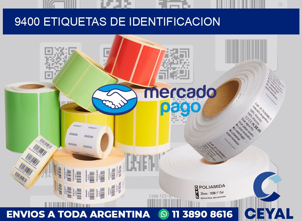 9400 Etiquetas de identificacion