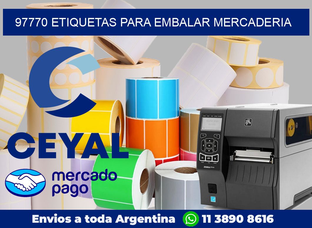 97770 Etiquetas para embalar mercaderia