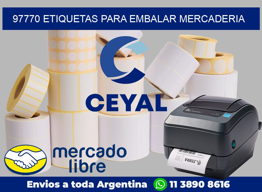 97770 Etiquetas para embalar mercaderia