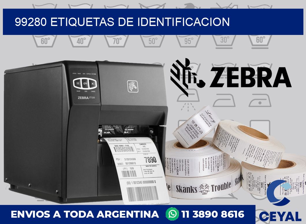 99280 Etiquetas de identificacion