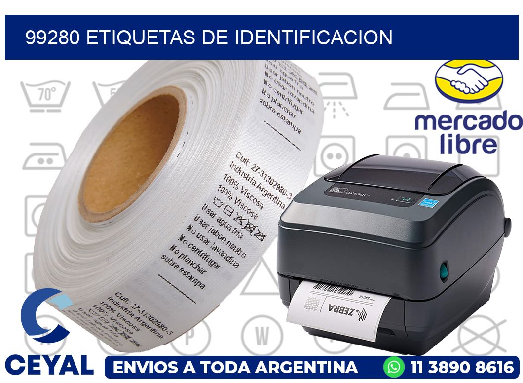 99280 Etiquetas de identificacion