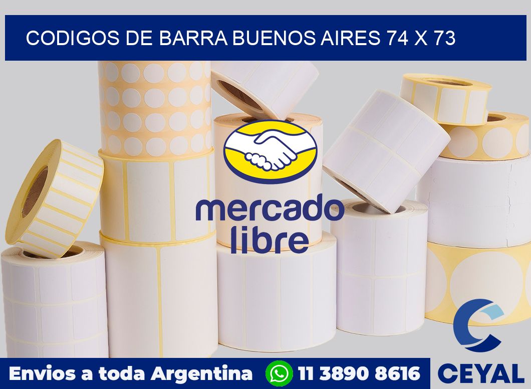 Codigos de barra Buenos Aires 74 x 73