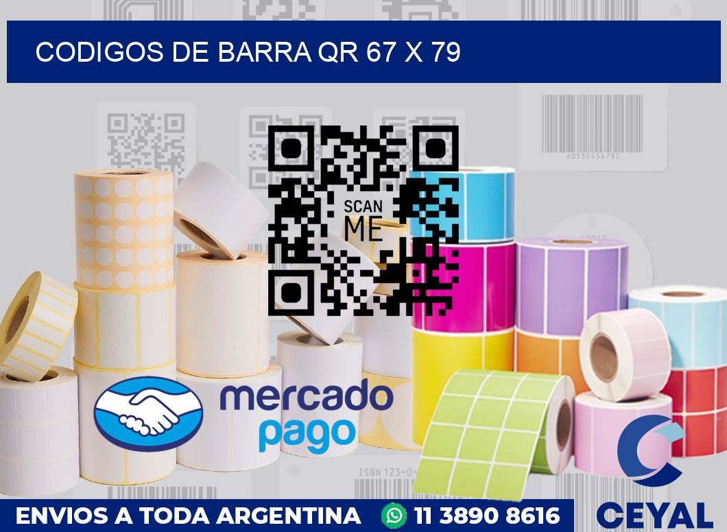 Codigos de barra QR 67 x 79