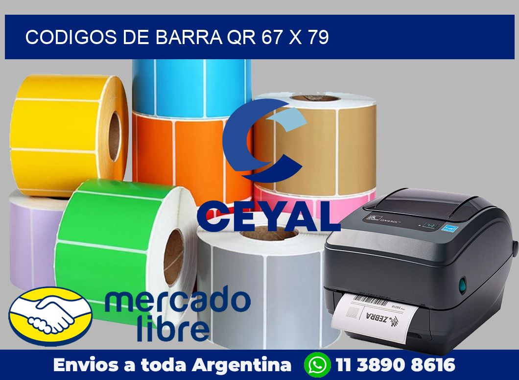 Codigos de barra QR 67 x 79