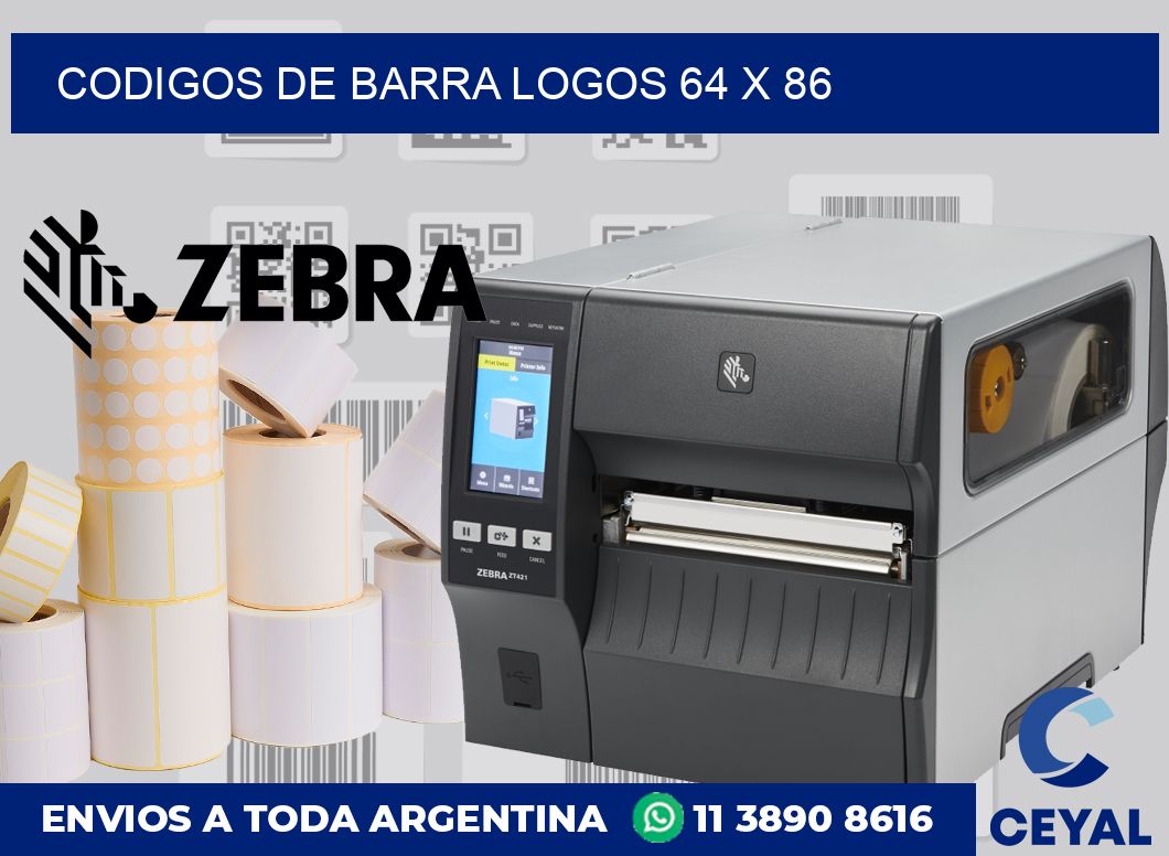 Codigos de barra logos 64 x 86