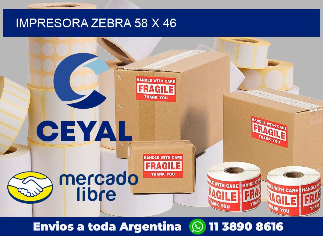 Impresora Zebra 58 x 46
