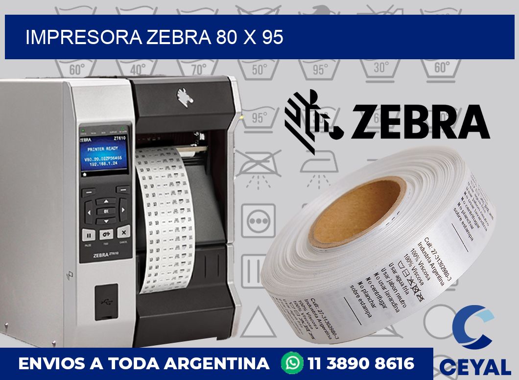 Impresora Zebra 80 x 95
