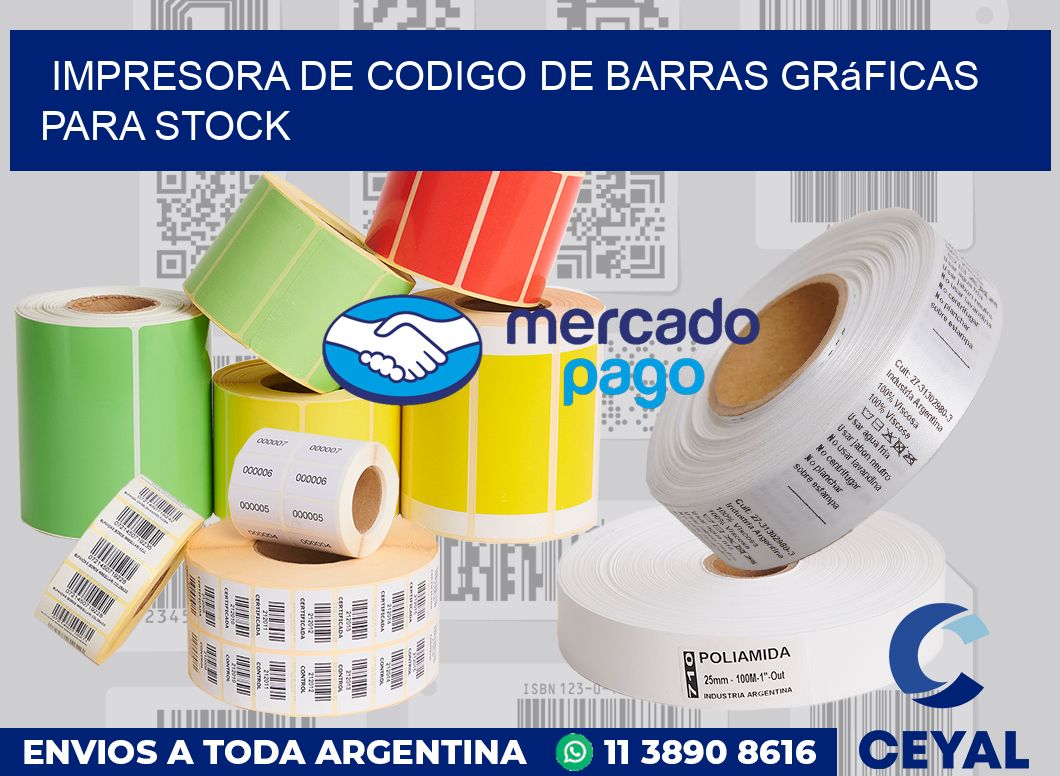 Impresora de codigo de barras Gráficas para stock