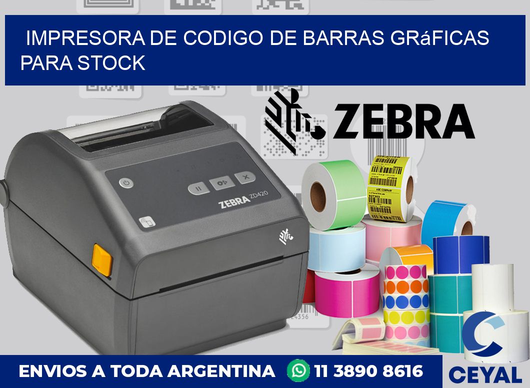 Impresora de codigo de barras Gráficas para stock