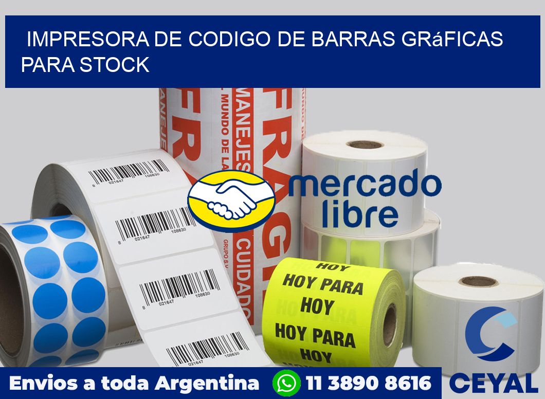 Impresora de codigo de barras Gráficas para stock