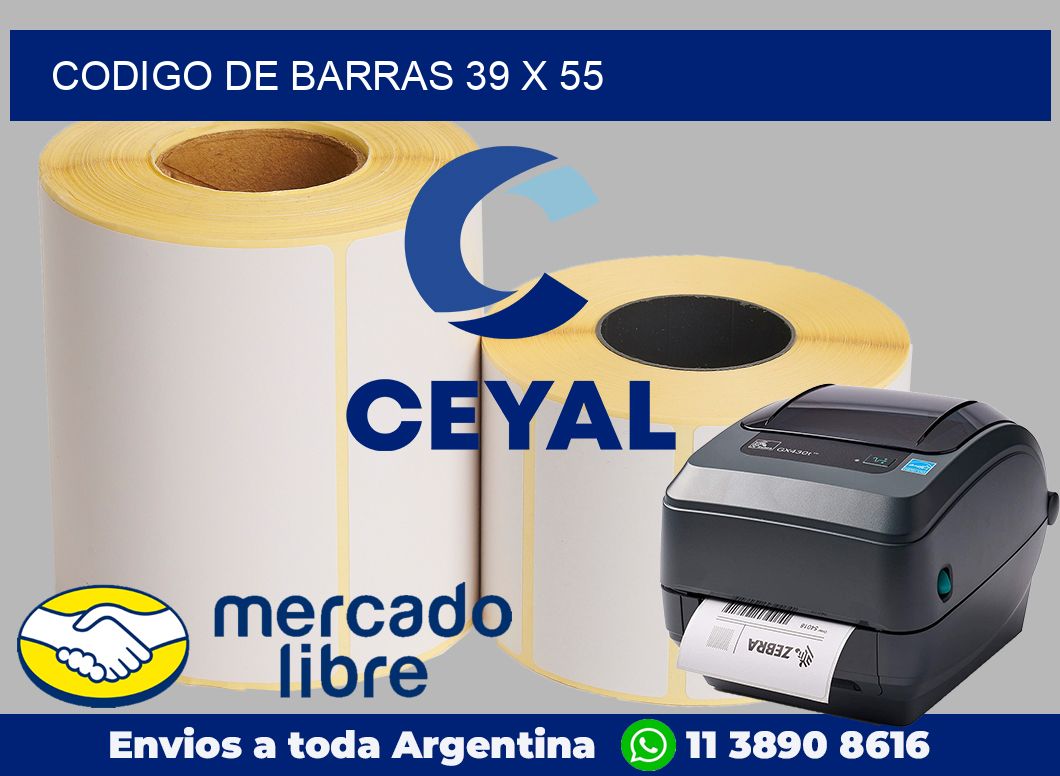 codigo de barras 39 x 55