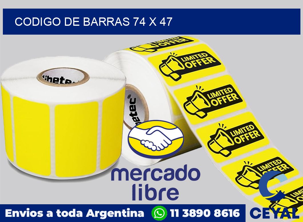 codigo de barras 74 x 47