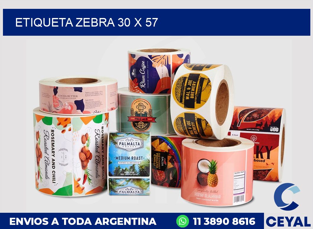 etiqueta zebra 30 x 57