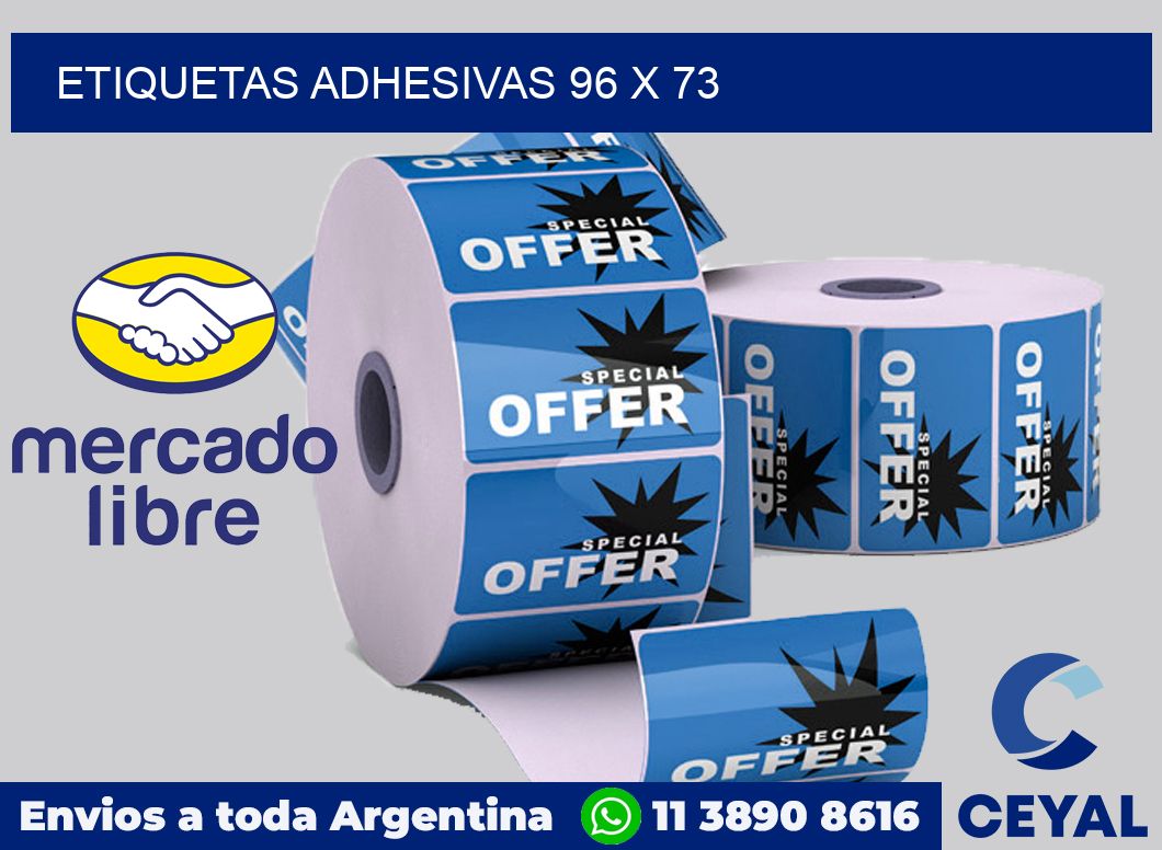 etiquetas adhesivas 96 x 73