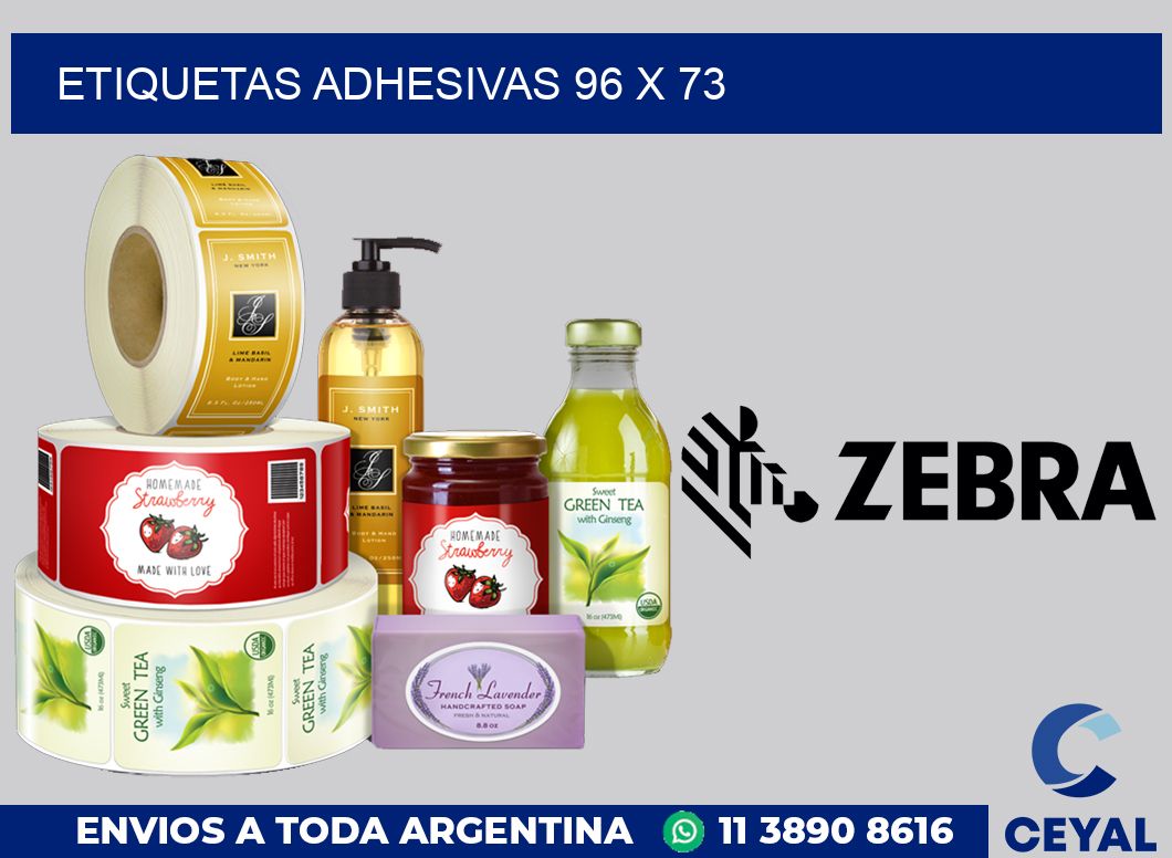 etiquetas adhesivas 96 x 73