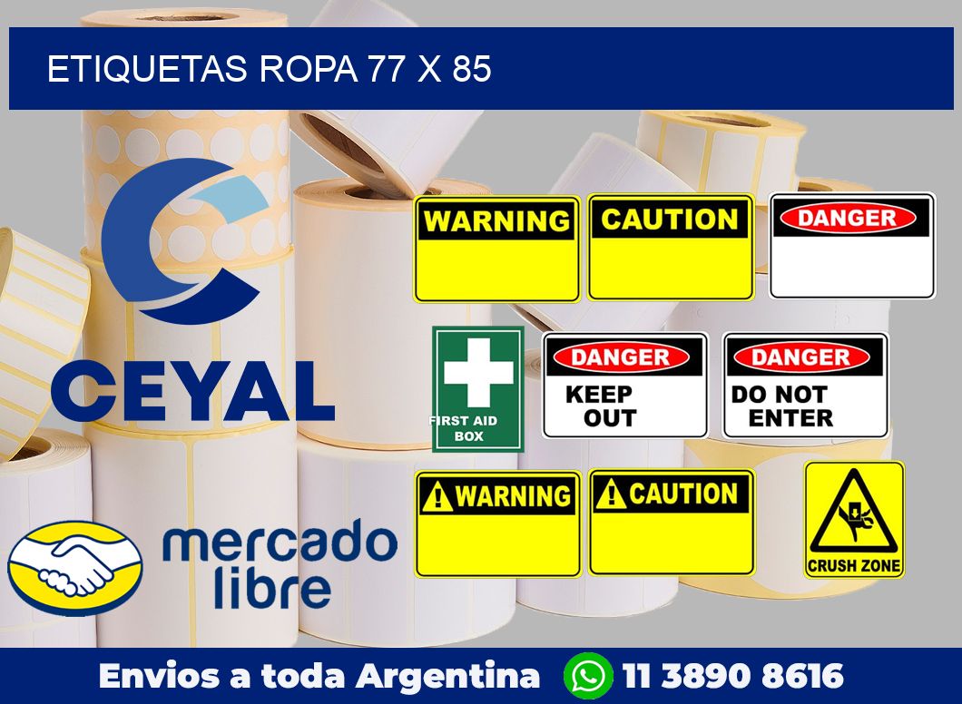 etiquetas ropa 77 x 85