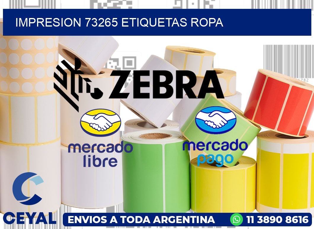 impresion 73265 etiquetas ropa