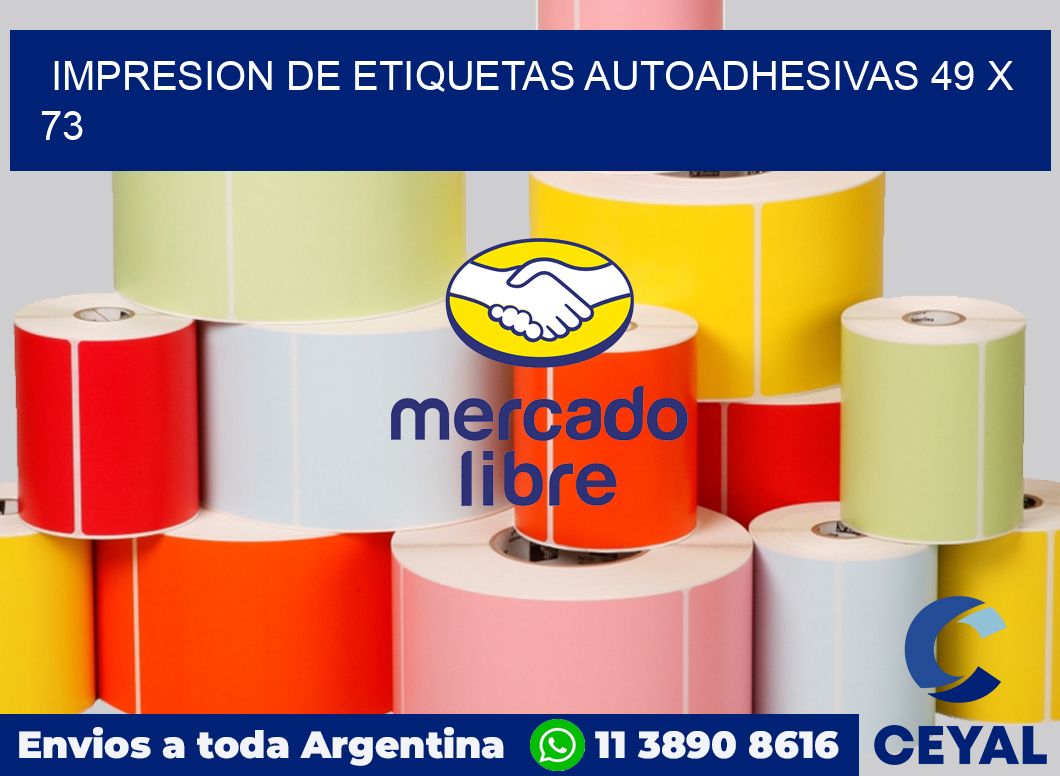 impresion de etiquetas autoadhesivas 49 x 73