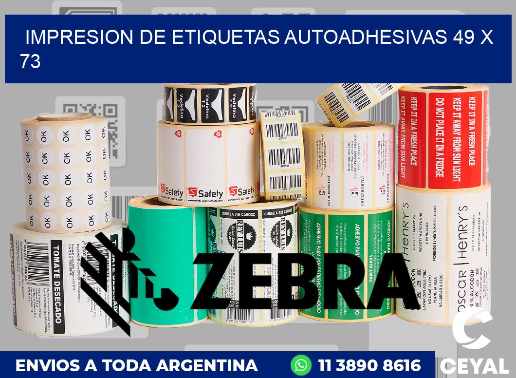 impresion de etiquetas autoadhesivas 49 x 73