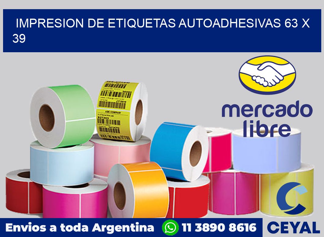 impresion de etiquetas autoadhesivas 63 x 39