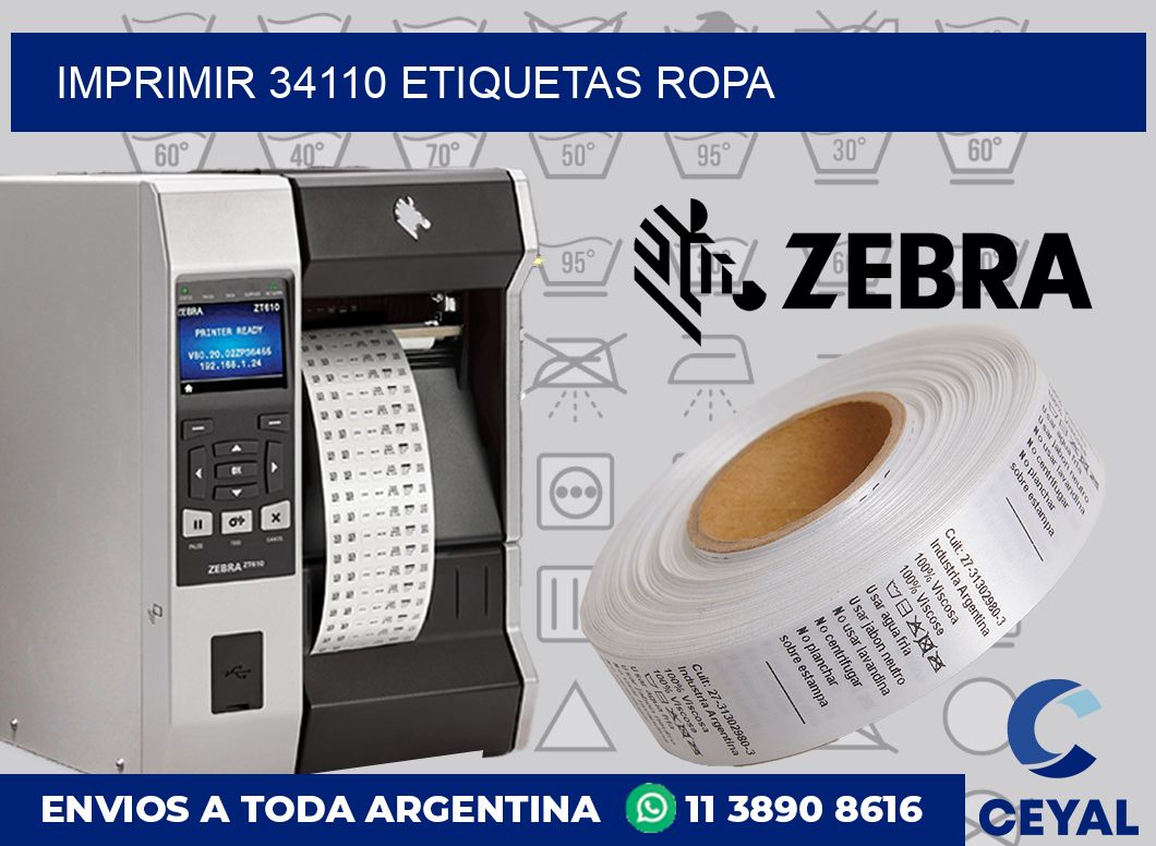 imprimir 34110 etiquetas ropa
