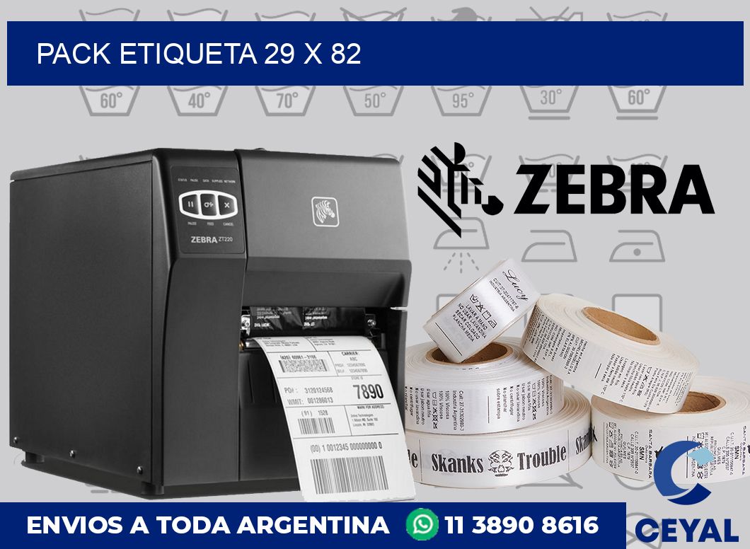 pack etiqueta 29 x 82