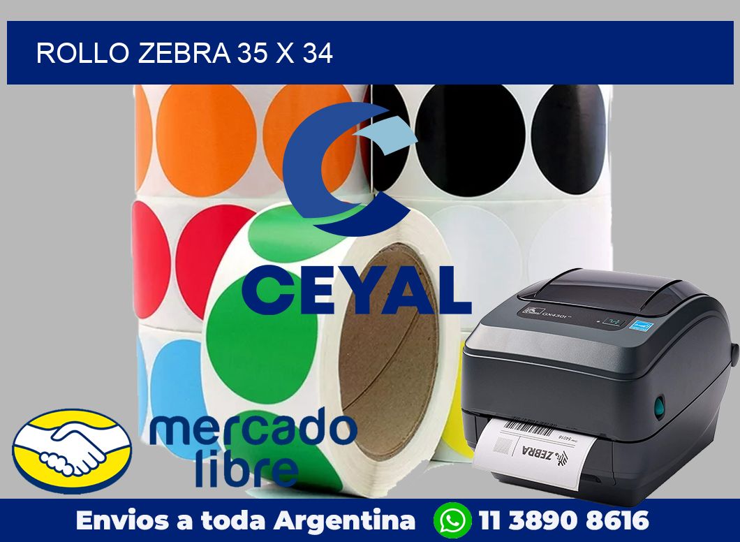 rollo zebra 35 x 34