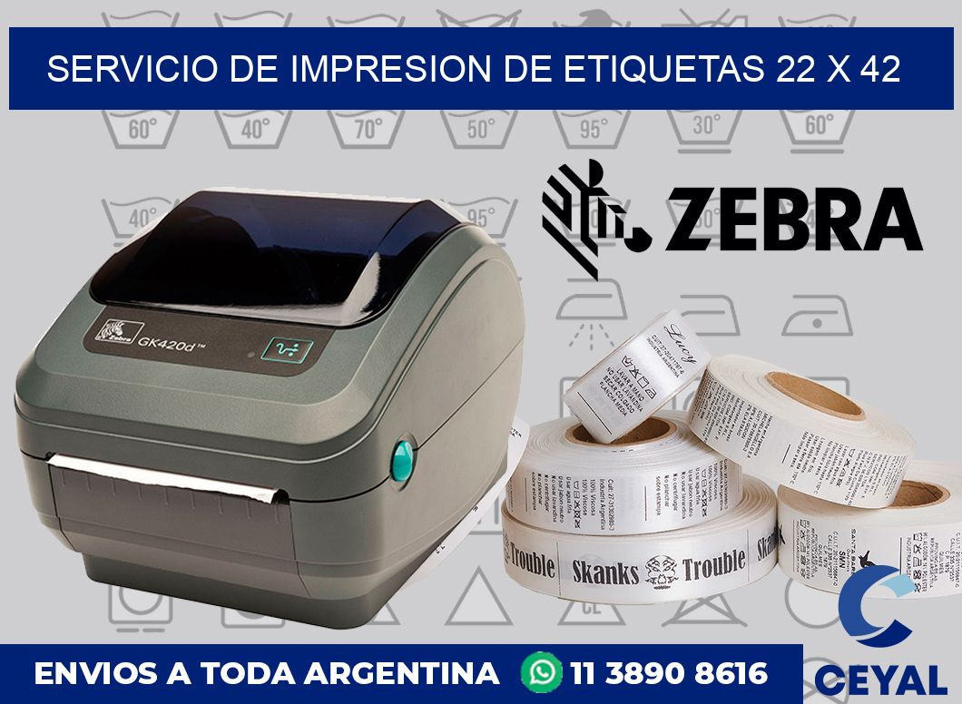 servicio de impresion de etiquetas 22 x 42