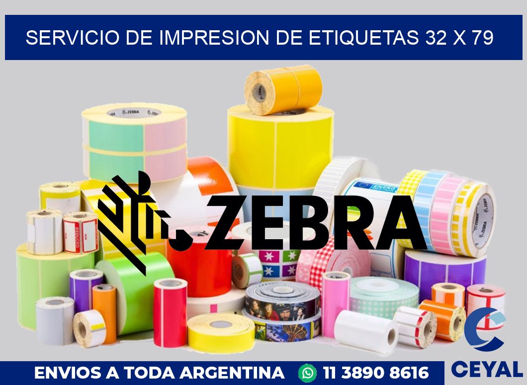 servicio de impresion de etiquetas 32 x 79