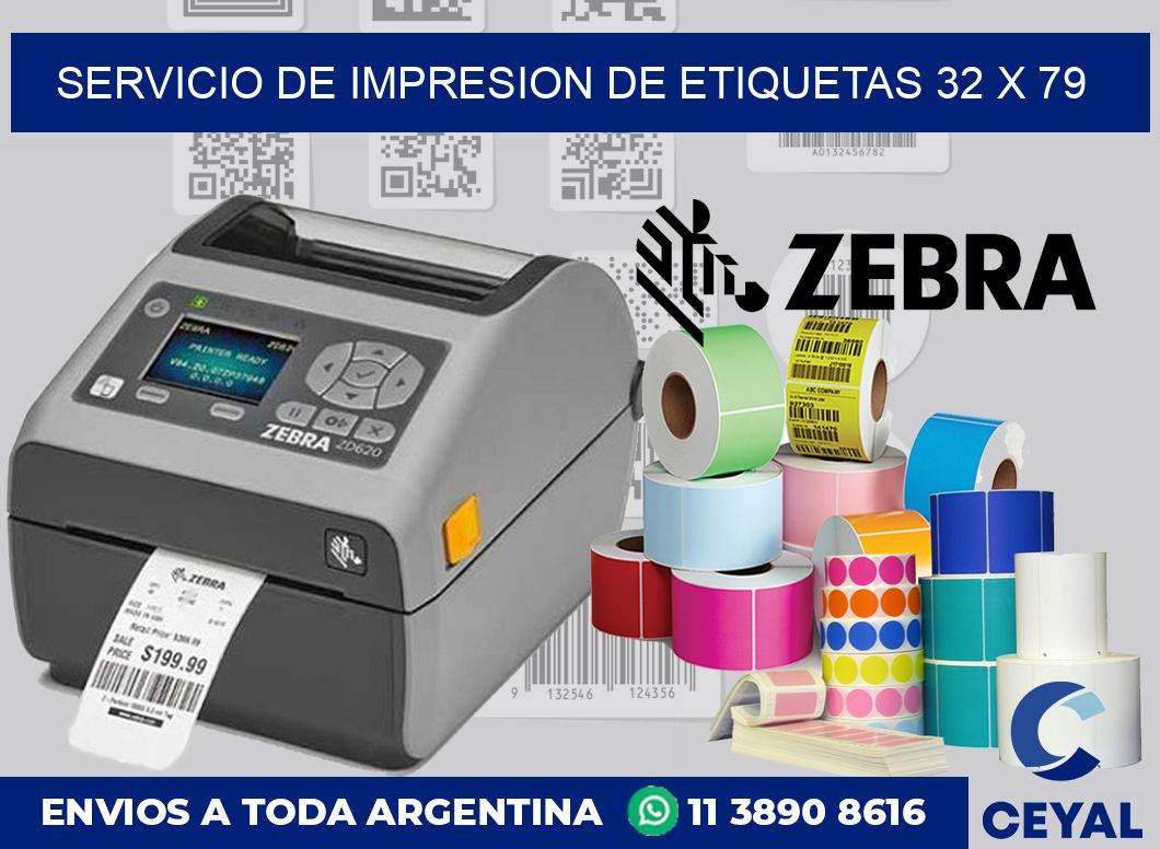 servicio de impresion de etiquetas 32 x 79