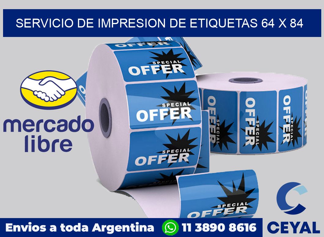 servicio de impresion de etiquetas 64 x 84