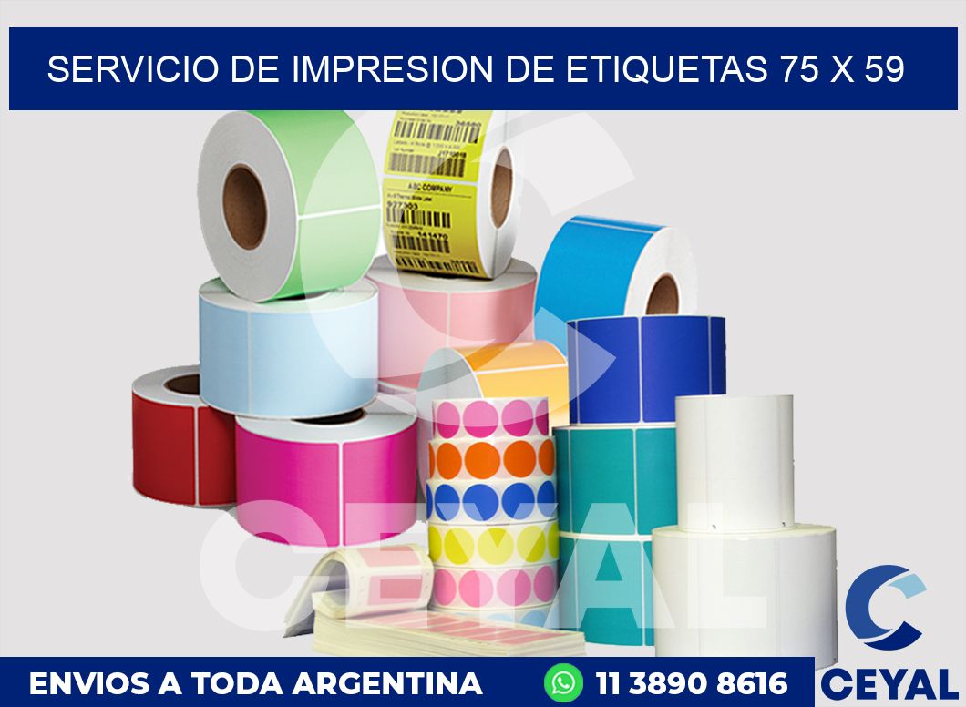 servicio de impresion de etiquetas 75 x 59