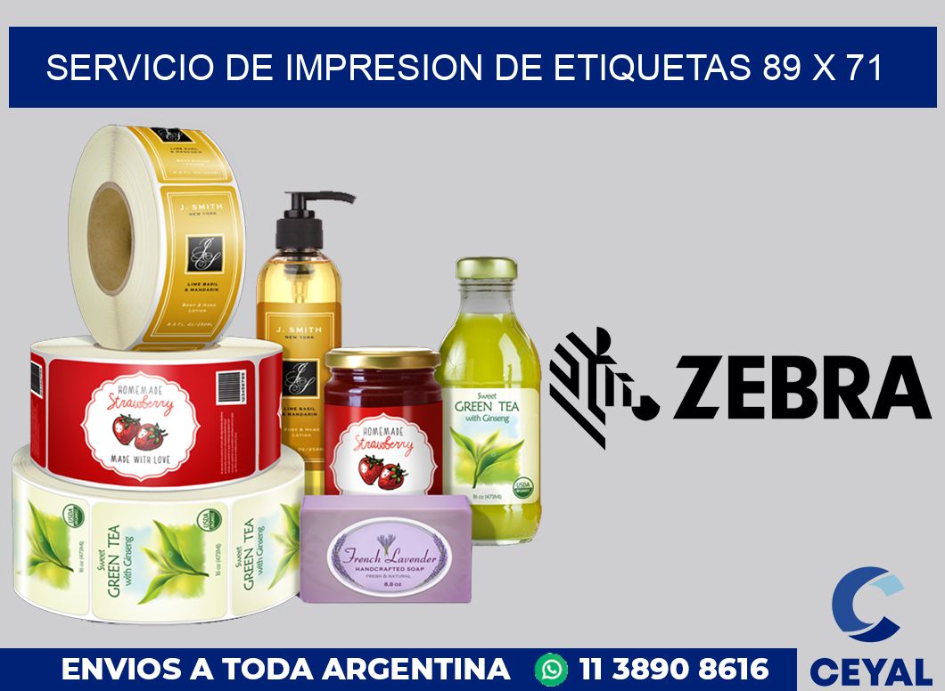 servicio de impresion de etiquetas 89 x 71
