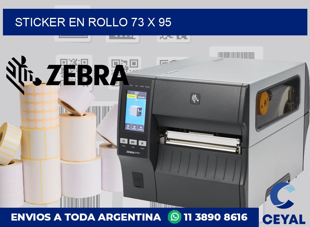sticker en rollo 73 x 95
