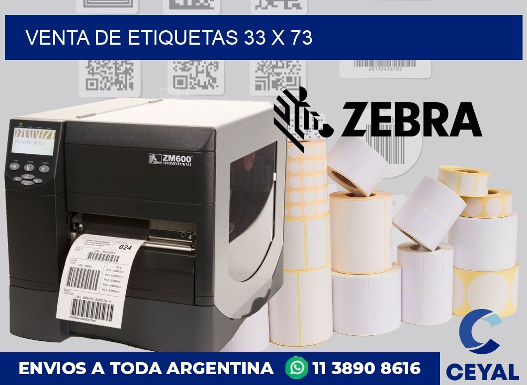 venta de etiquetas 33 x 73