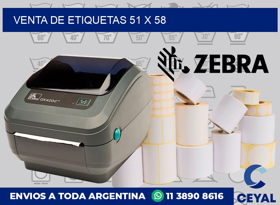 venta de etiquetas 51 x 58