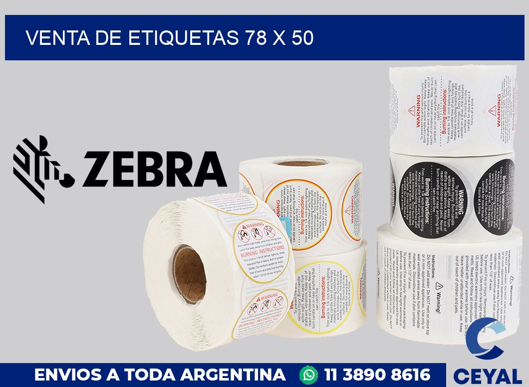 venta de etiquetas 78 x 50