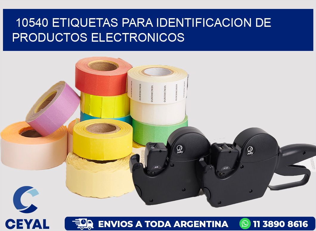 10540 ETIQUETAS PARA IDENTIFICACION DE PRODUCTOS ELECTRONICOS