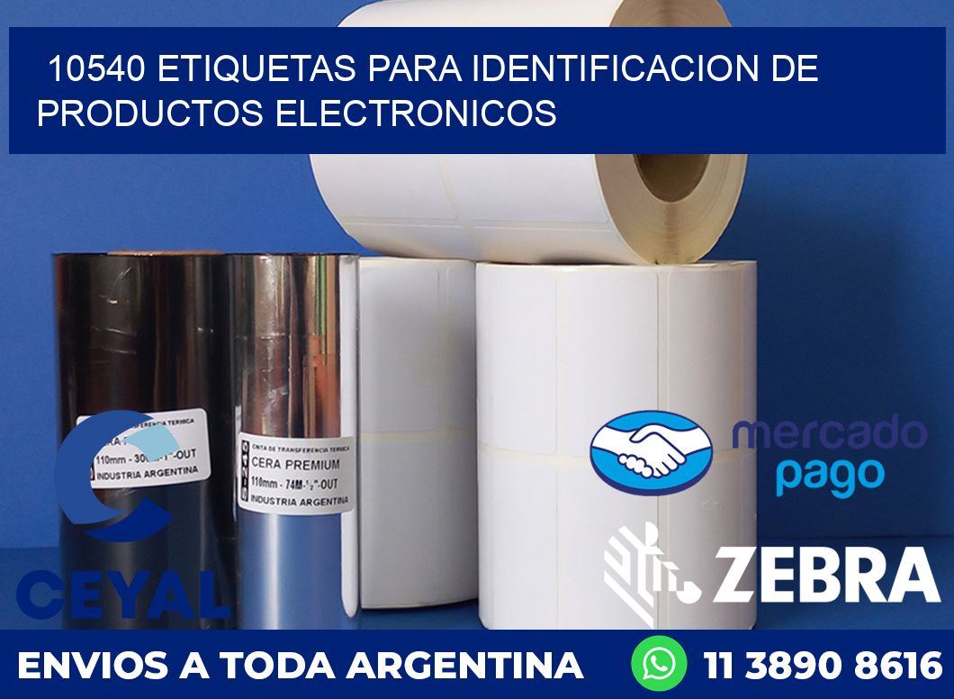 10540 ETIQUETAS PARA IDENTIFICACION DE PRODUCTOS ELECTRONICOS