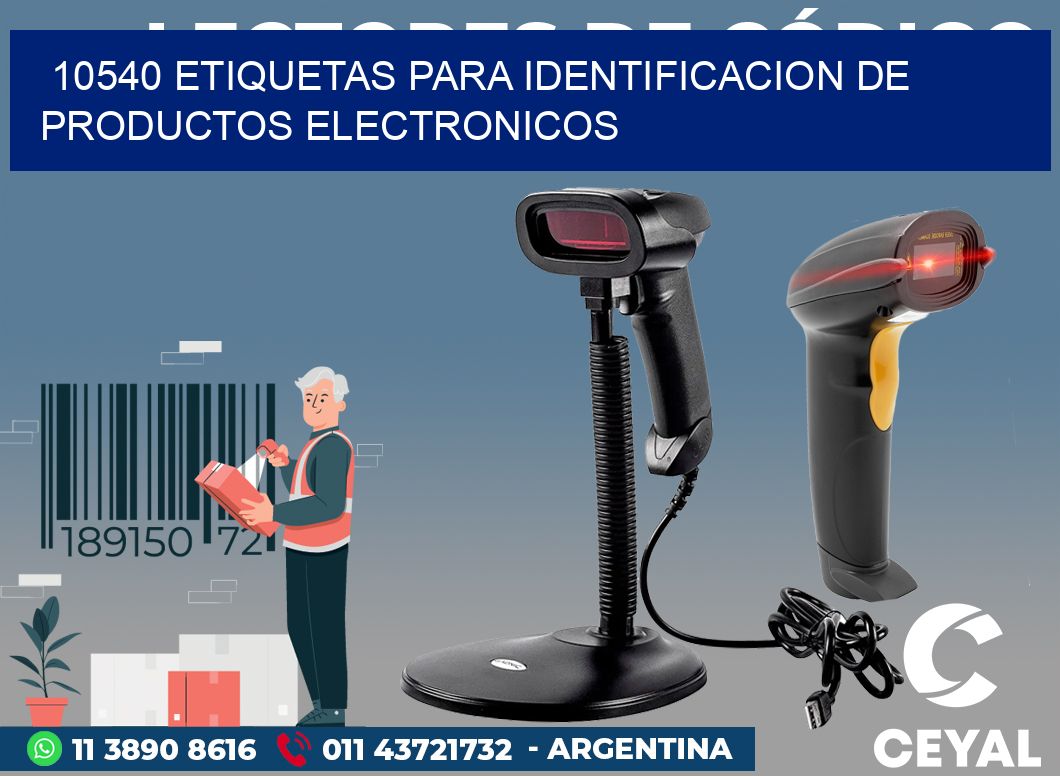 10540 ETIQUETAS PARA IDENTIFICACION DE PRODUCTOS ELECTRONICOS