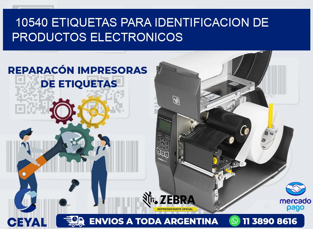 10540 ETIQUETAS PARA IDENTIFICACION DE PRODUCTOS ELECTRONICOS