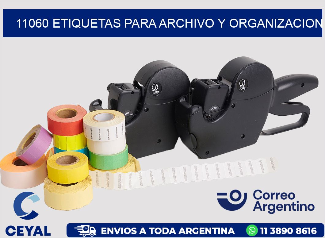 11060 ETIQUETAS PARA ARCHIVO Y ORGANIZACION