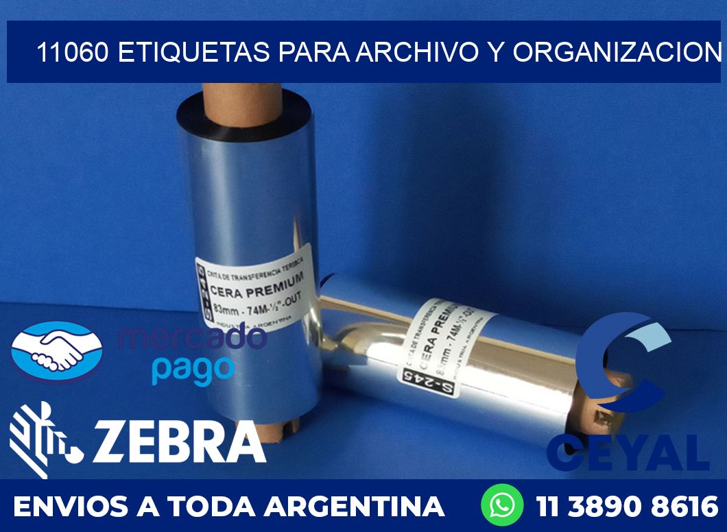 11060 ETIQUETAS PARA ARCHIVO Y ORGANIZACION